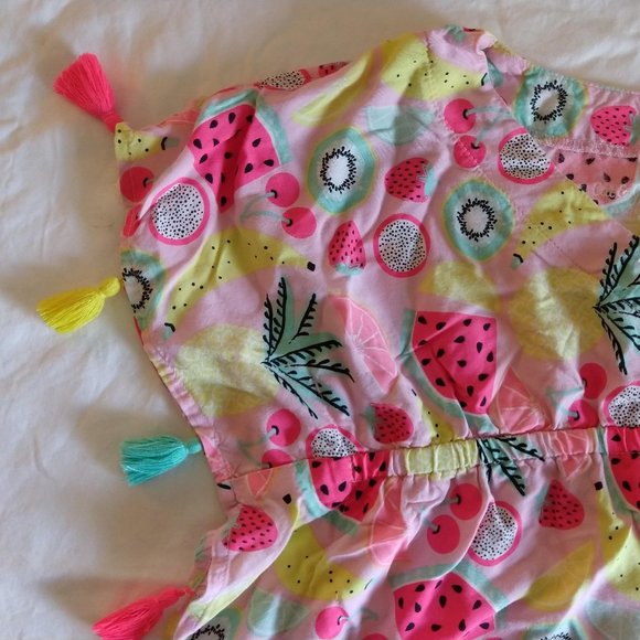 Cat & Jack Colorful Tassel Swim Coverup - 4/5 - Picture 2 of 4